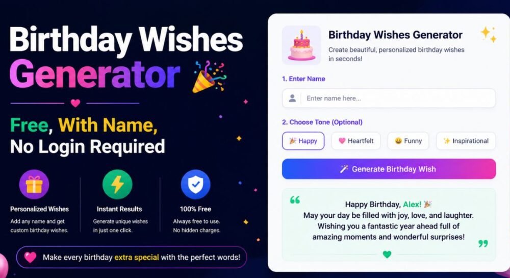 Birthday Wishes Generator