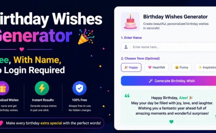 Birthday Wishes Generator