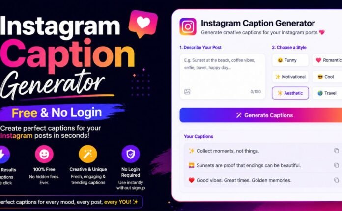 Instagram Caption Generator Free & No Login