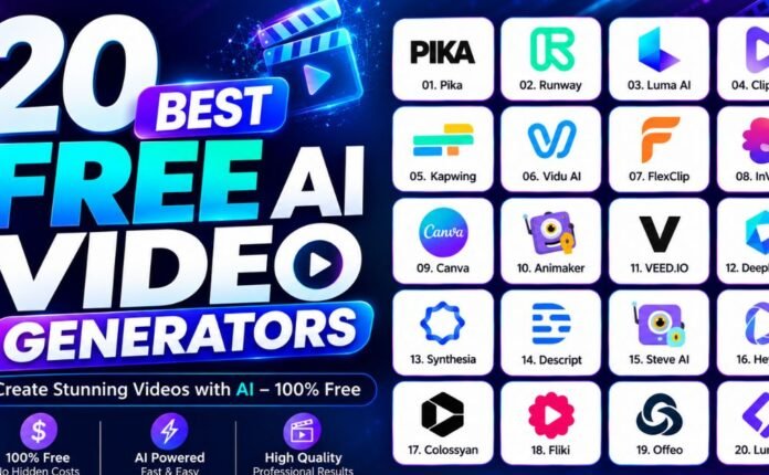 20 Best Free AI Video Generators