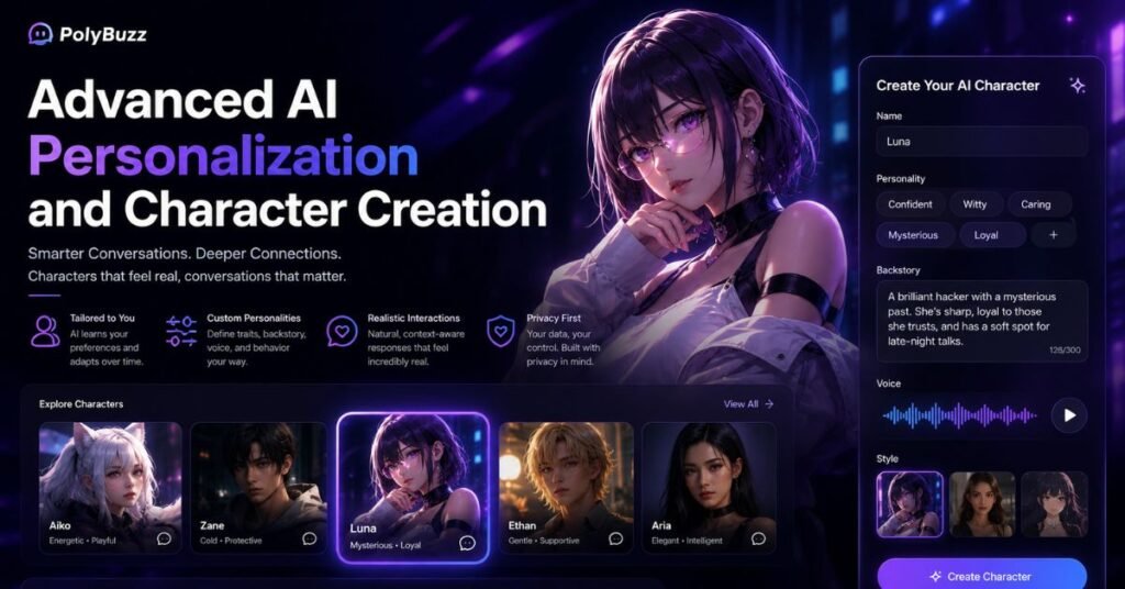Advanced AI Personalization and Character Creation