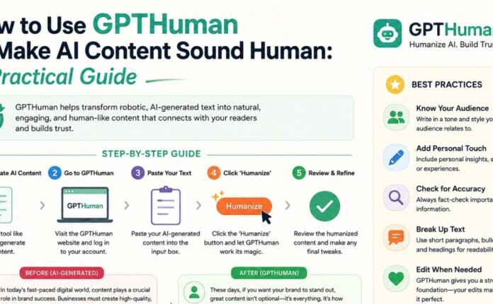 How to Use GPTHuman to Make AI Content Sound Human A Practical Guide