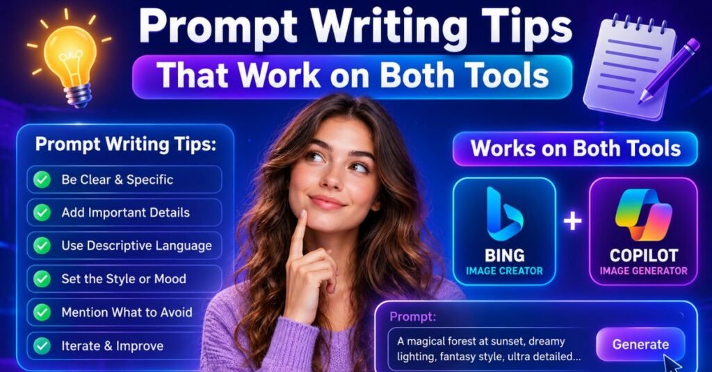Prompt Writing Tips That Work on Both Tools
