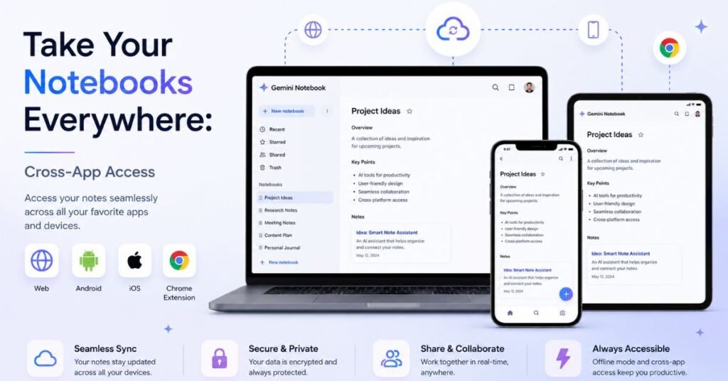 Take Your Notebooks Everywhere: Cross-App Access
