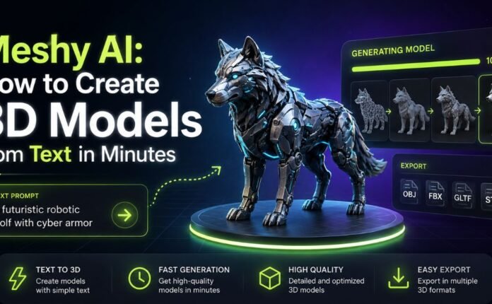 Meshy AI How to Create 3D Models from Text in Minutes